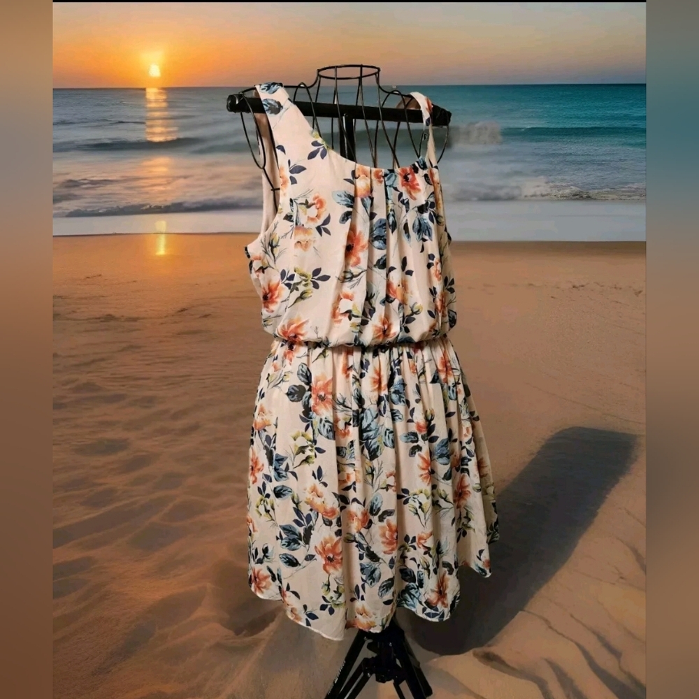 By & By Women's Silky Sleeveless Cinched Waist Midi Dress Size XL - Picture 1 of 11